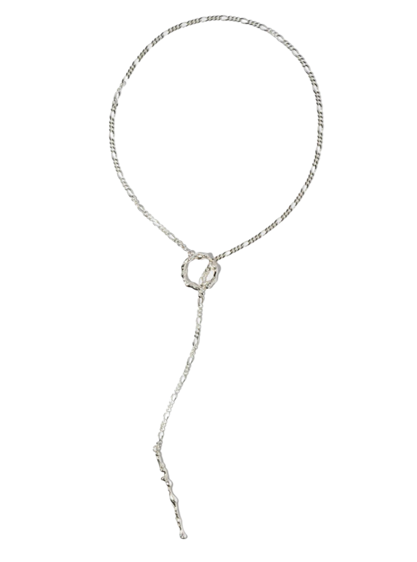 LAVA Lariat Necklace in Sterling Silver