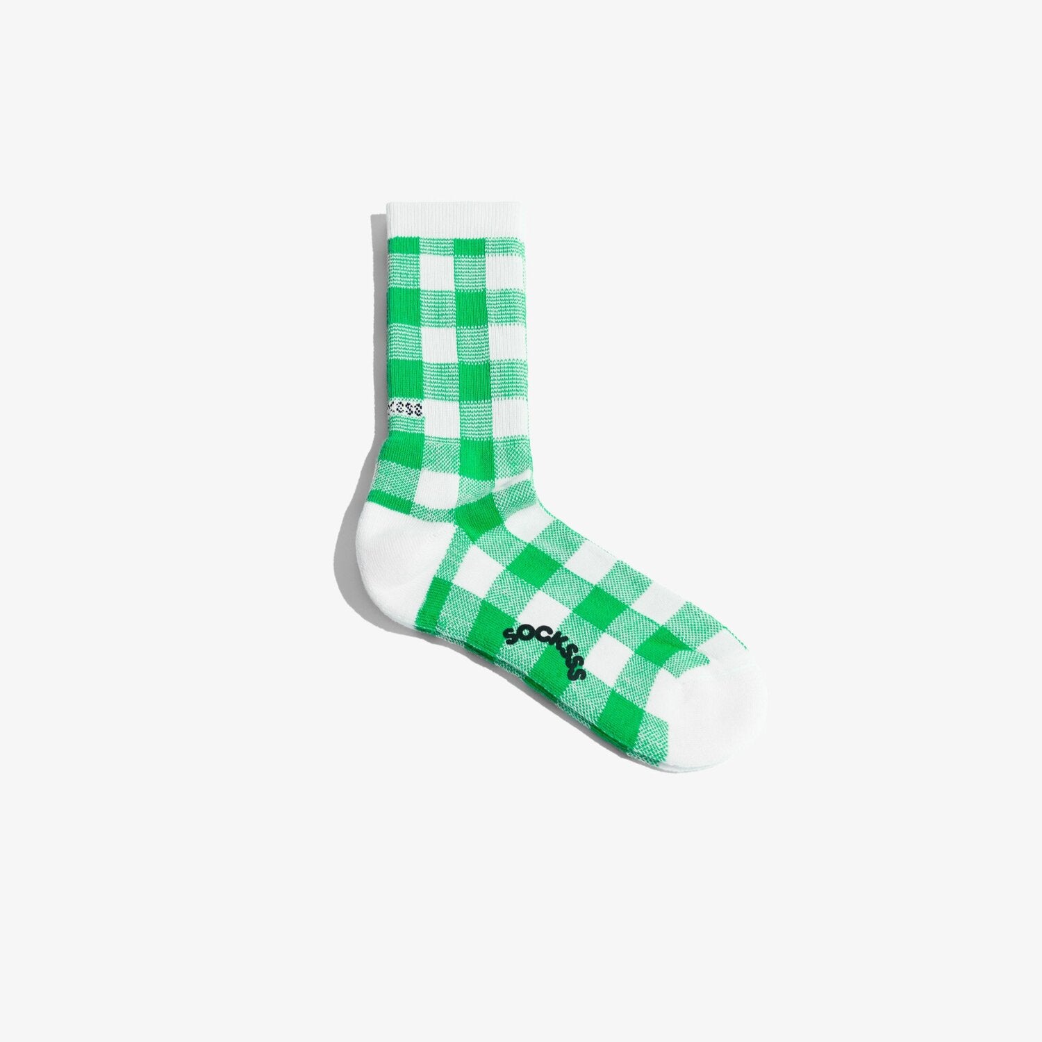 Green Gingham Socks